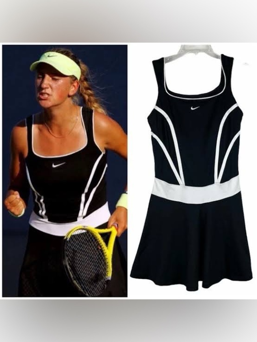 Nike Dri-Fit Black/ White Tennis Dress